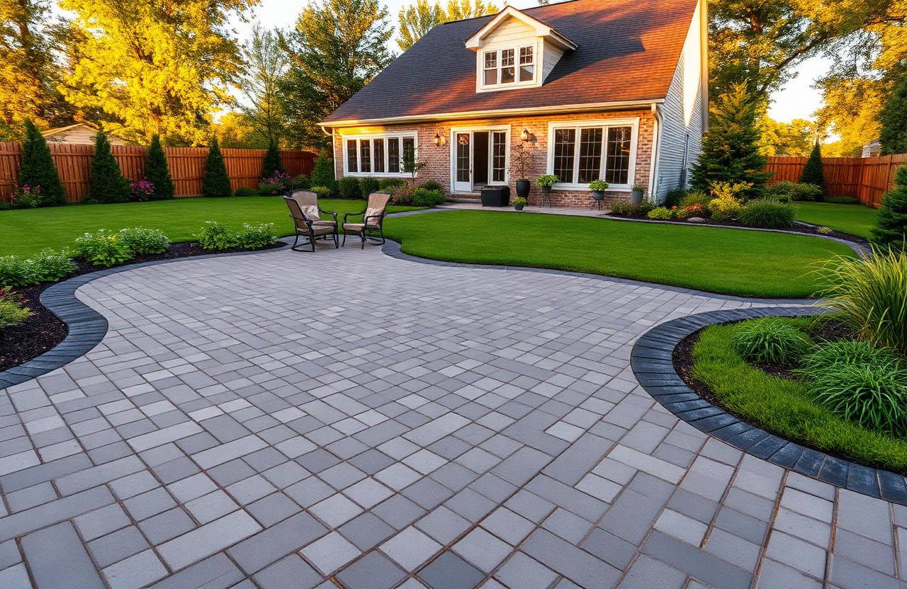 Paver Patio & Walkway built by Landscape Hardscape Creations in Gurnee, IL